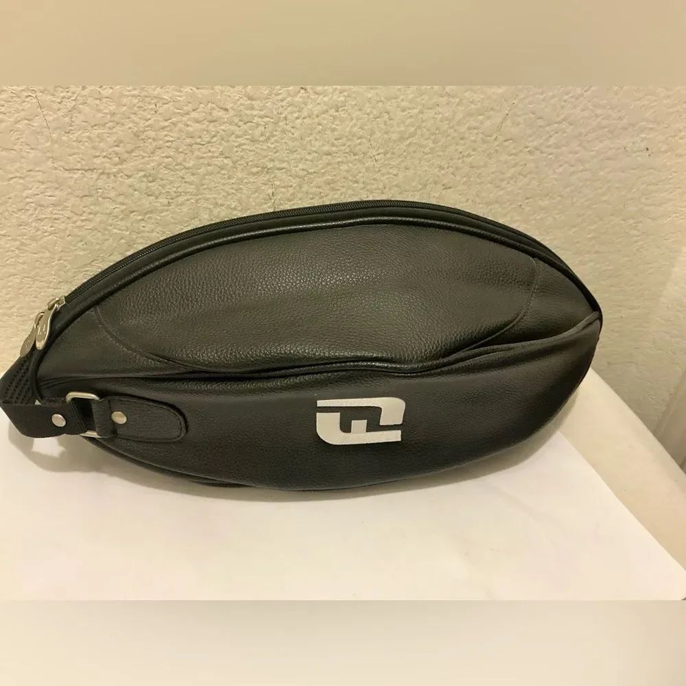 FootJoy Black Leather shoe bag